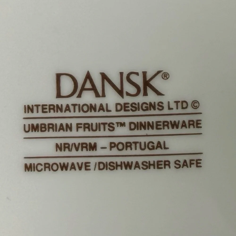 Dansk Umbrian Fruits Salad Plates Set‎ of 4 Portugal